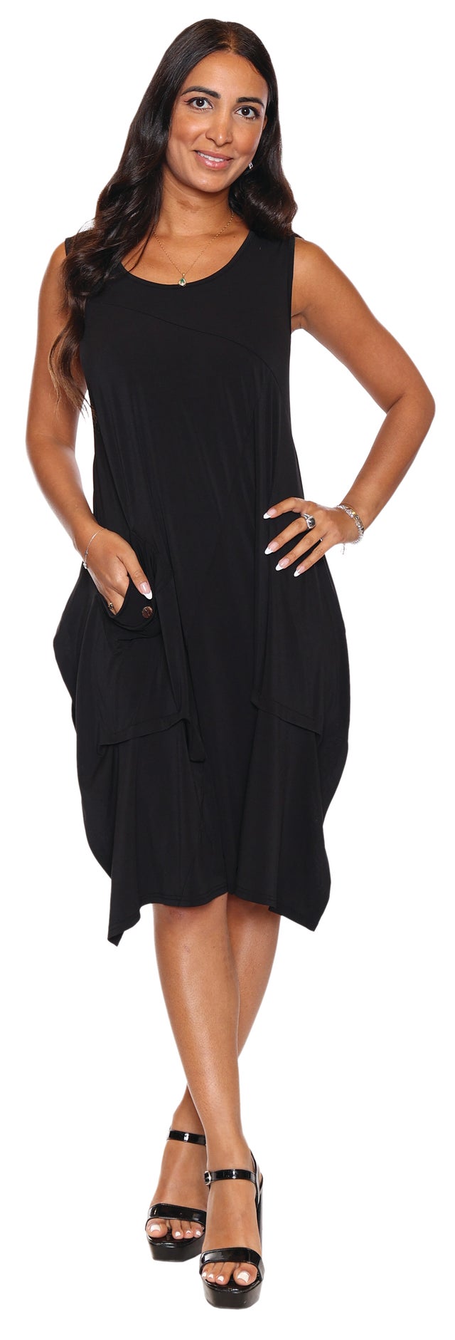 papier パピエAlso Bottom Dress 24SS Papier Also Bottom Dress / Black